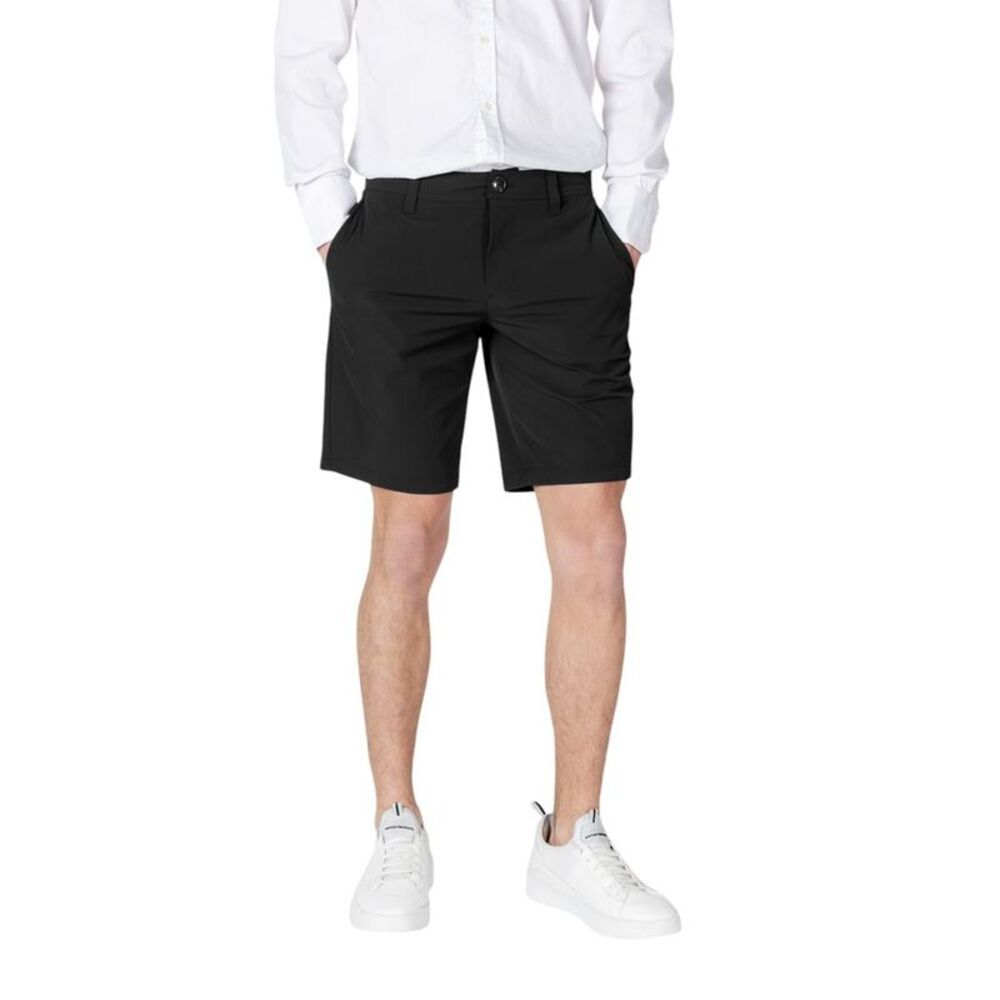 Armani Exchange Black Polyamide Bermuda Men's Shorts
